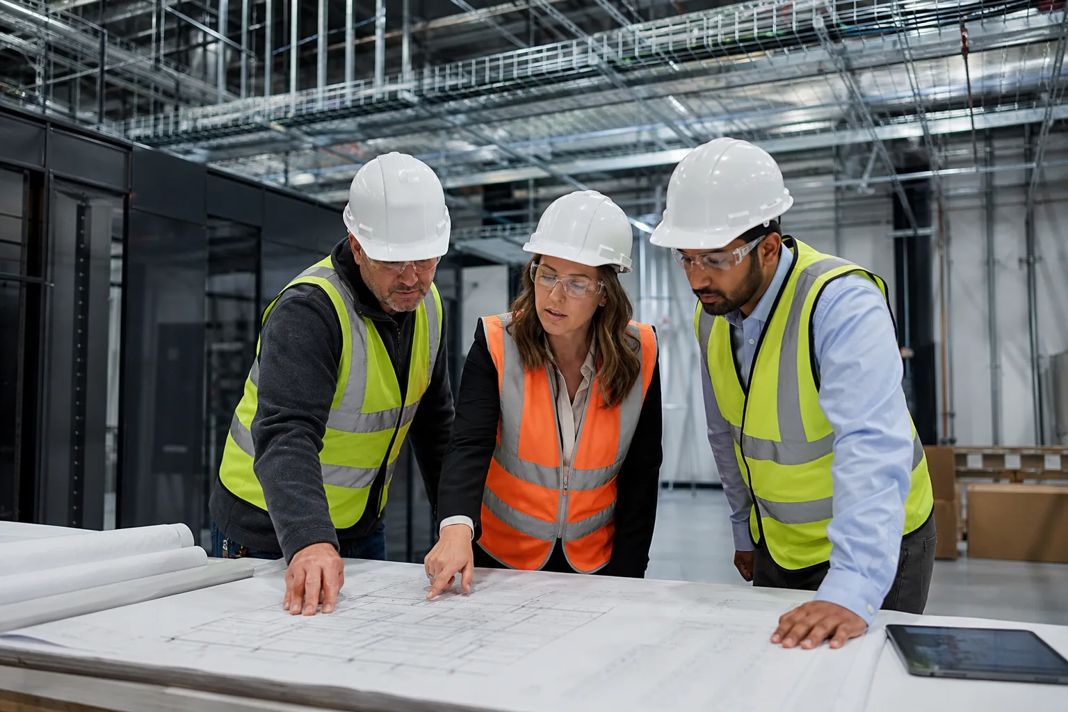 Owner-side program manager leading a construction coordination review